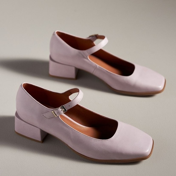 ANTHROPOLOGIE MAEVE MARY JANE BLOCK HEELS - Picture 2 of 8